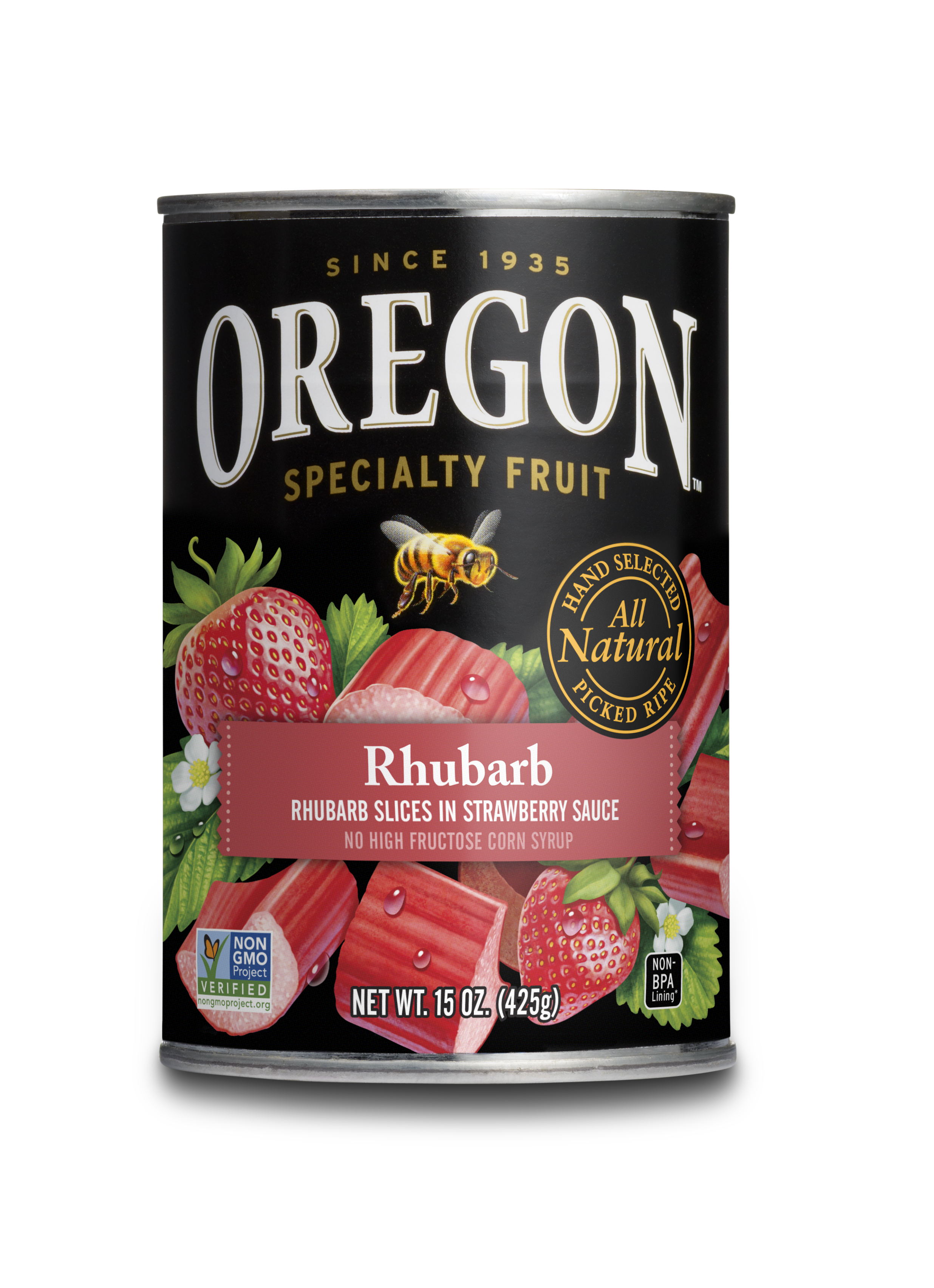 New Oregon Fruit Products’ Rhubarb in Strawberry Sauce Combines ...